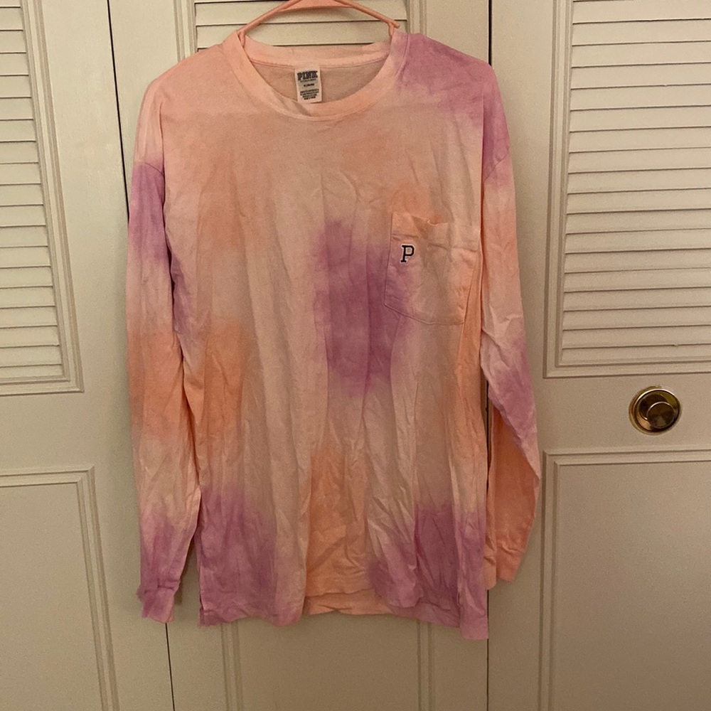 Long sleeve tie dye shirt from PINK!